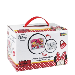 Luna 561624 puzzle χρωματισμού 48τμχ Minnie Mouse
