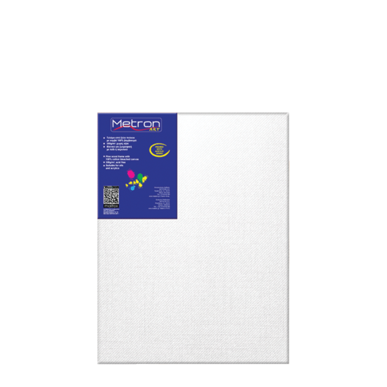 Metron 721.1.30-40 τελάρο box βαμβακερό 30x40cm λευκό