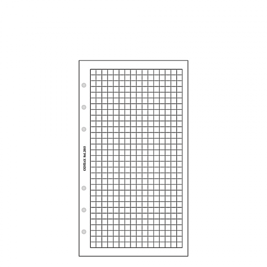 Contax Organizer Personal 2015 φύλλα σημειώσεων καρέ 20φ λευκά