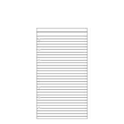 Contax Organizer Personal 2501 φύλλα σημειώσεων ριγέ 20φ λευκά