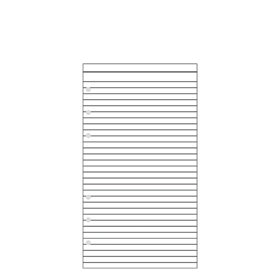 Contax Organizer Personal 2501 φύλλα σημειώσεων ριγέ 20φ λευκά