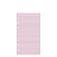 Contax Organizer Personal 2505 φύλλα σημειώσεων ριγέ 20φ ροζ