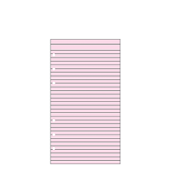 Contax Organizer Personal 2505 φύλλα σημειώσεων ριγέ 20φ ροζ