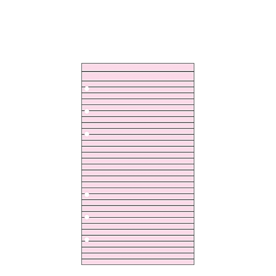 Contax Organizer Personal 2505 φύλλα σημειώσεων ριγέ 20φ ροζ
