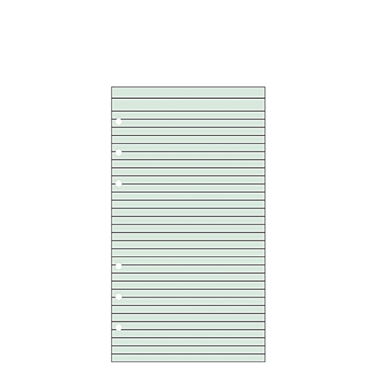Contax Organizer Personal 2506 φύλλα σημειώσεων ριγέ 20φ πράσινα