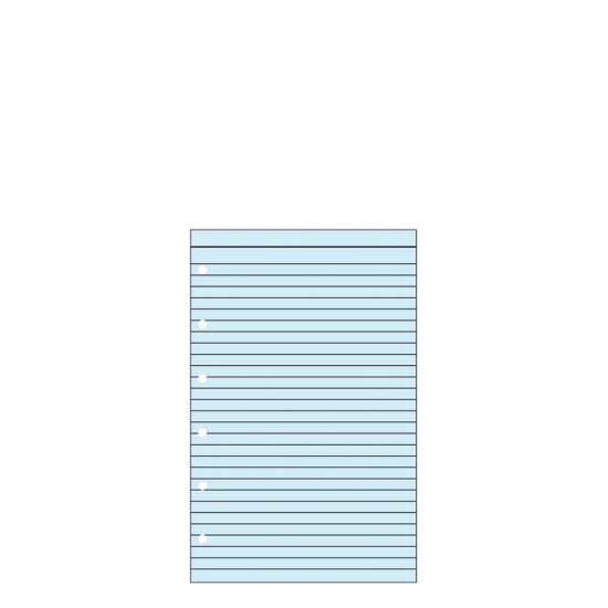 Contax Organizer Pocket 502 φύλλα σημειώσεων ριγέ 20φ μπλε