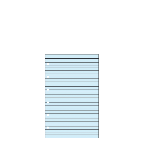 Contax Organizer Pocket 502 φύλλα σημειώσεων ριγέ 20φ μπλε