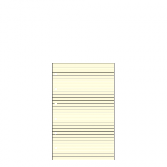 Contax Organizer Pocket 503 φύλλα σημειώσεων ριγέ 20φ κίτρινα
