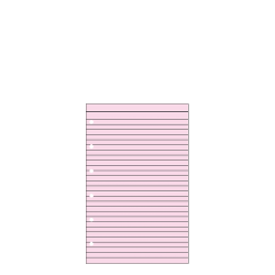 Contax Organizer Pocket 505 φύλλα σημειώσεων ριγέ 20φ ροζ