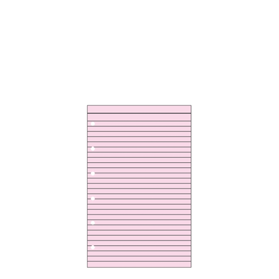 Contax Organizer Pocket 505 φύλλα σημειώσεων ριγέ 20φ ροζ