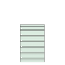 Contax Organizer Pocket 506 φύλλα σημειώσεων ριγέ 20φ πράσινα