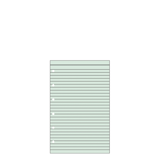 Contax Organizer Pocket 506 φύλλα σημειώσεων ριγέ 20φ πράσινα