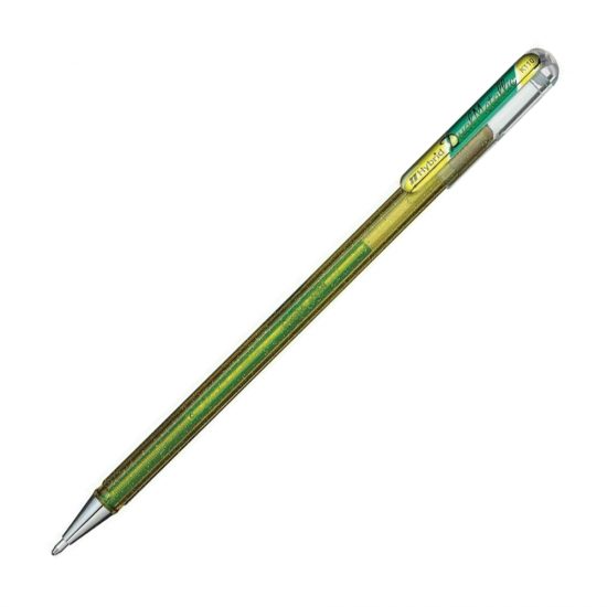 Pentel Dual Metallic K110-DDG στυλό gel 1.0mm κίτρινο-πράσινο
