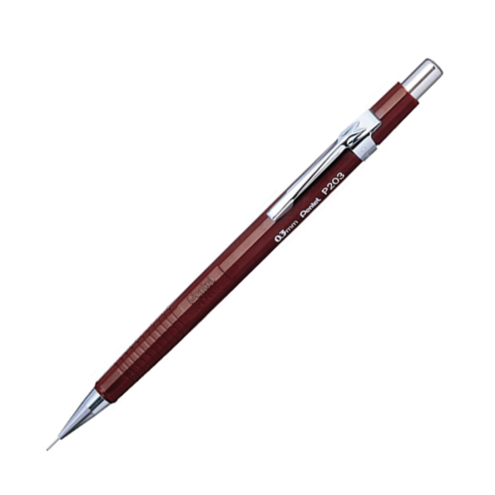 Pentel P203-E μηχανικό μολύβι 0.3mm καφέ