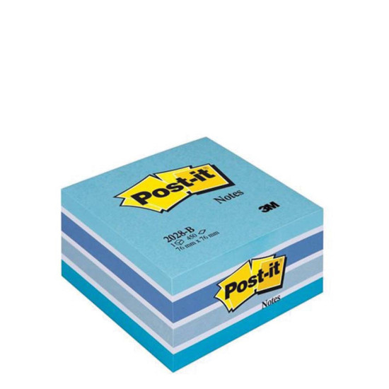 3M Post it 2028-B κύβος αυτοκόλλητος 76x76cm 450φ μπλε