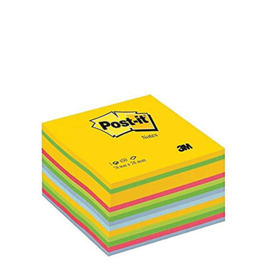 3M Post it 2030-U κύβος αυτοκόλλητος χρωματιστός 76x76cm 450φ