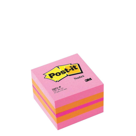 3M Post it 2051P κύβος αυτοκόλλητος χρωματιστός 51x51cm 400φ