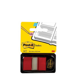 3M Post it 680-1 σελιδοδείκτες πλαστικοί 25x43mm 50φ κόκκινο
