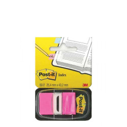 3M Post it 680-21 σελιδοδείκτες πλαστικοί 25x43mm 50φ ροζ