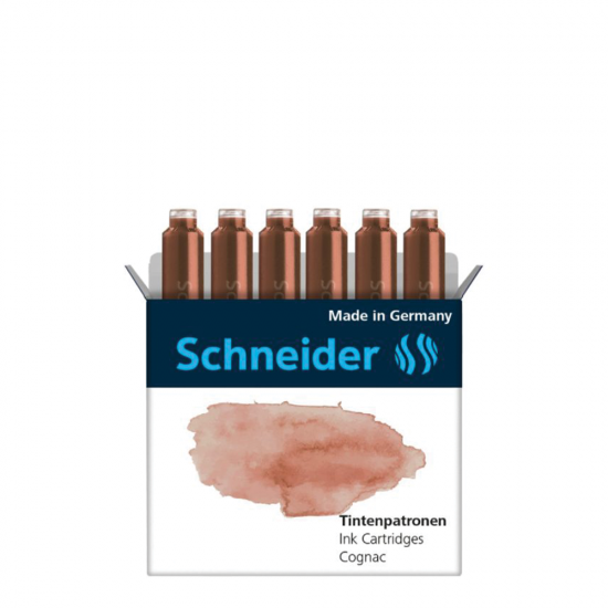 Schneider 166107 αμπούλες πένας 6τμχ Cognac