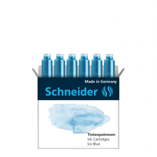 Schneider 166130 αμπούλες πένας 6τμχ Ice blue