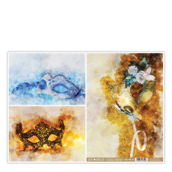 Skag Deco No19/5 ριζόχαρτο decoupage 2 σχεδίων A3 Μάσκα