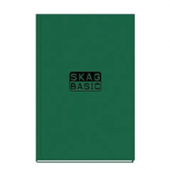 Skag Basic βιβλιοδετημένο τετράδιο ριγέ Α4 96φ πράσινο