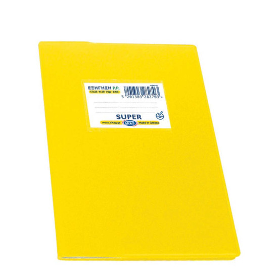 Skag Εξήγηση τετράδιο μικρό καρρέ 17x25cm 50φ κίτρινο