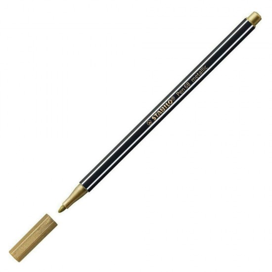 Stabilo Pen 68/810 μαρκαδόρος σχεδίου 1.4mm metallic gold