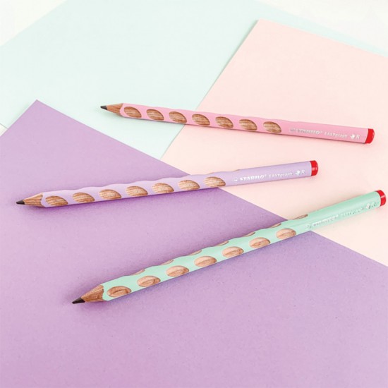 Stabilo Easygraph 322/16 jumbo μολύβι δεξιόχειρα HB pastel pink