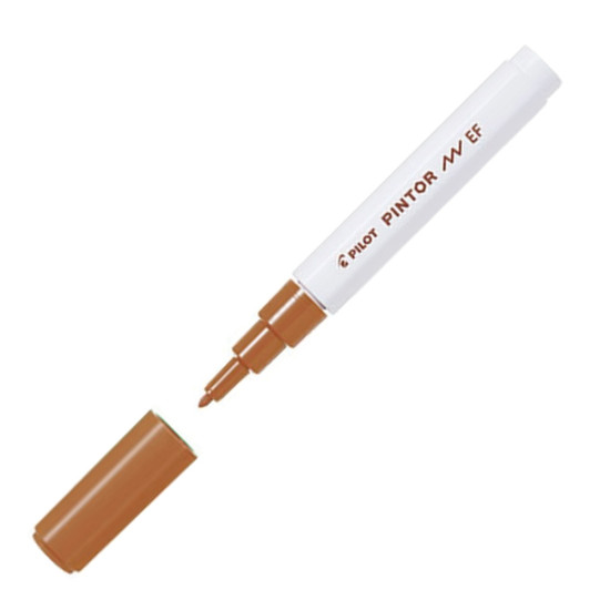 Pilot Pintor SW-PT-EFBN μαρκαδόρος ανεξίτηλος 0.7mm καφέ