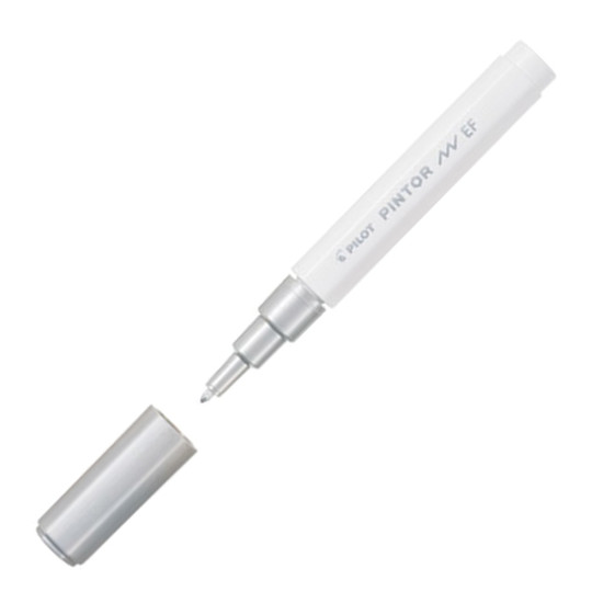 Pilot Pintor SW-PT-EFS μαρκαδόρος ανεξίτηλος 0.7mm ασημί