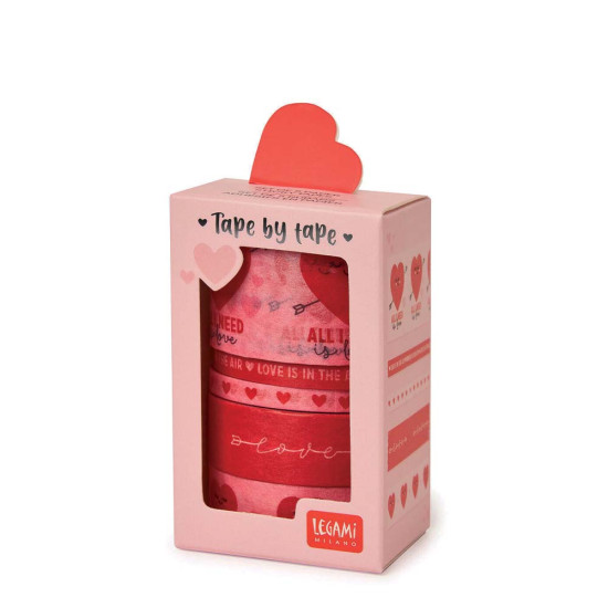 Legami Tape by tape TAP0005 σετ κολλητές ταινίες 5m 5τμχ Heart