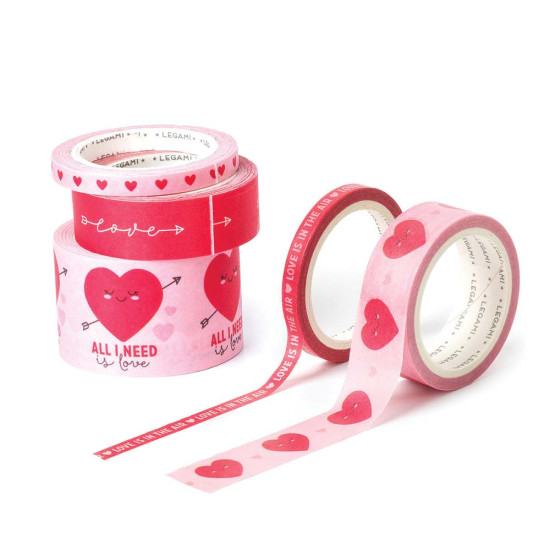 Legami Tape by tape TAP0005 σετ κολλητές ταινίες 5m 5τμχ Heart