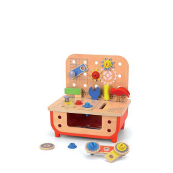 Tooky Toy TF797 ξύλινος πάγκος εργαλείων