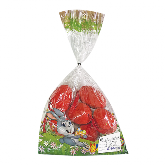 Bunny's 73-1564 σετ αυγά χάρτινα 9τμχ κόκκινο