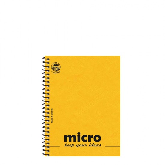 Τυποτράστ Micro 4602α μπλοκ σημειώσεων 10x14.5cm 2θ 80φ κίτρινο