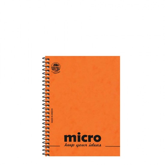 Τυποτράστ Micro 4602α μπλοκ σημειώσεων 10x14.5m 2θ 80φ πορτοκαλί