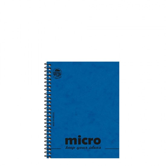 Τυποτράστ Micro 4601α μπλοκ σημειώσεων 9x12cm 2θ 80φ μπλε