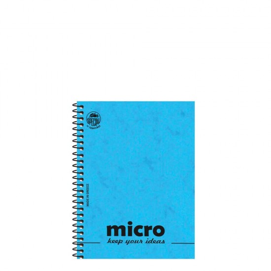 Τυποτράστ Micro 4601α μπλοκ σημειώσεων 9x12cm 2θ 80φ γαλάζιο