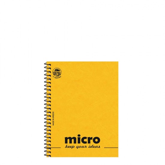 Τυποτράστ Micro 4601α μπλοκ σημειώσεων 9x12cm 2θ 80φ κίτρινο