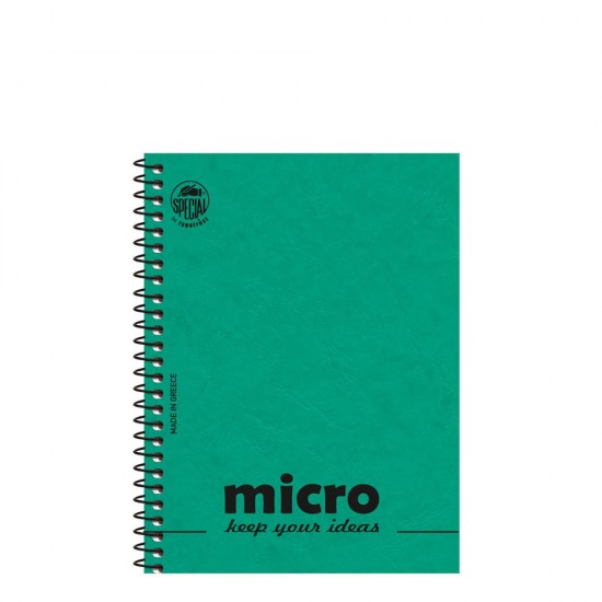 Τυποτράστ Micro 4603α μπλοκ σημειώσεων 13x18cm 2θ 80φ πράσινο