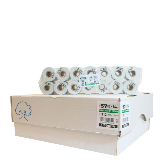 Τυποτράστ 50084 θερμική χαρτοταινία 57x40mm 14m 14τμχ