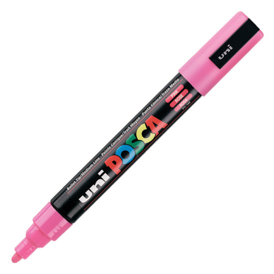 Uniball Posca PC-5M μαρκαδόρος 1.8-2.5mm ροζ