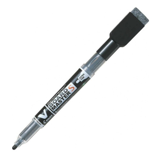 Pilot V-Board WBME-VS-EF-B μαρκαδόρος ασπροπίνακα με σπόγγο μαύρο