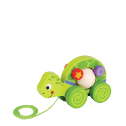 Tooky Toy TKE003 ξύλινο συρόμενο παιχνίδι χελώνα