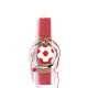 Adorex ΕΛ754 λαμπάδα με LED φωτιστικό plexiglass κόκκινη μπάλα ποδοσφαίρου