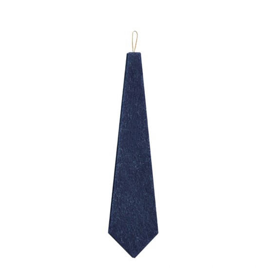 Adorex Μ3431b λαμπάδα πλακέ ξυστή γραβάτα, μπλε