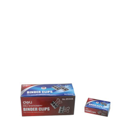 Deli 9545A Binder clips πιάστρα εγγράφων μαύρη 19mm 12τμχ