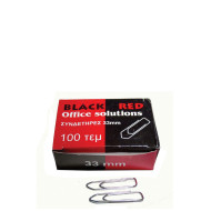 Black Red BR41003 συνδετήρες 33mm 100τμχ